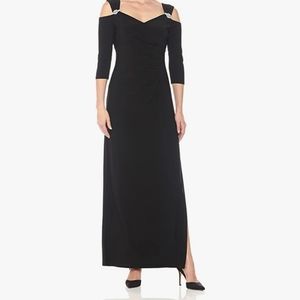 Black evening dress , brand new with ticket